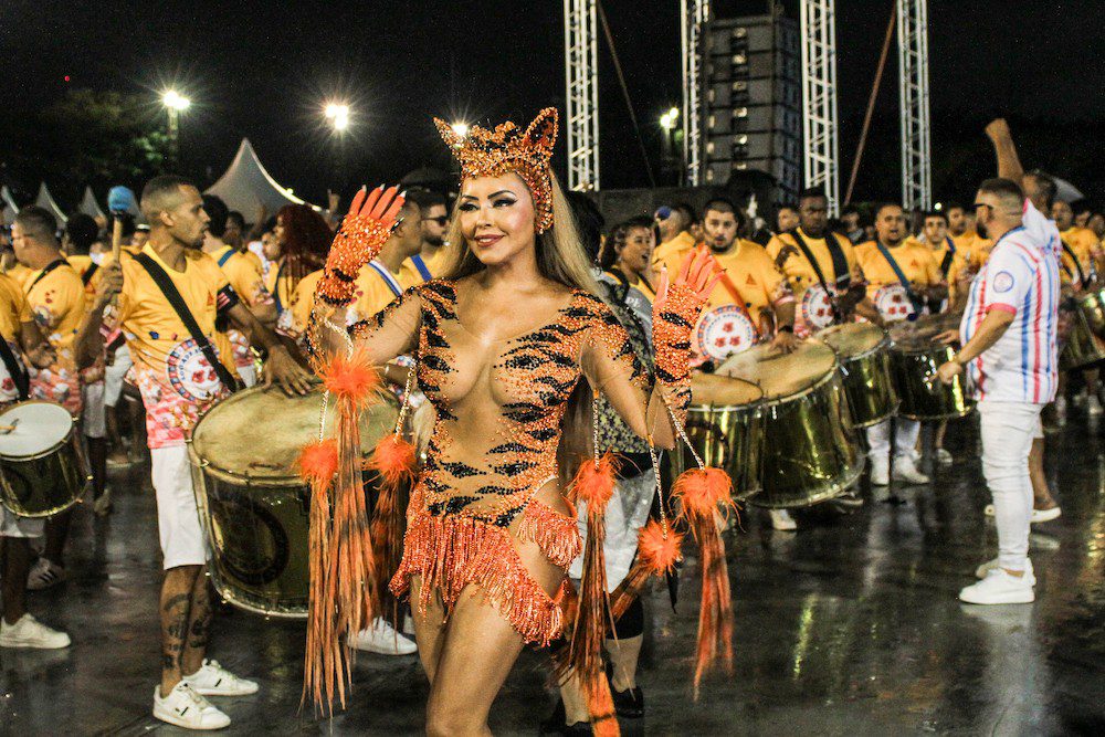 Rainha da Rosas de Ouro gasta quase o valor de carro, R$ 70 mil, em fantasia com efeito especial que vai interagir com público