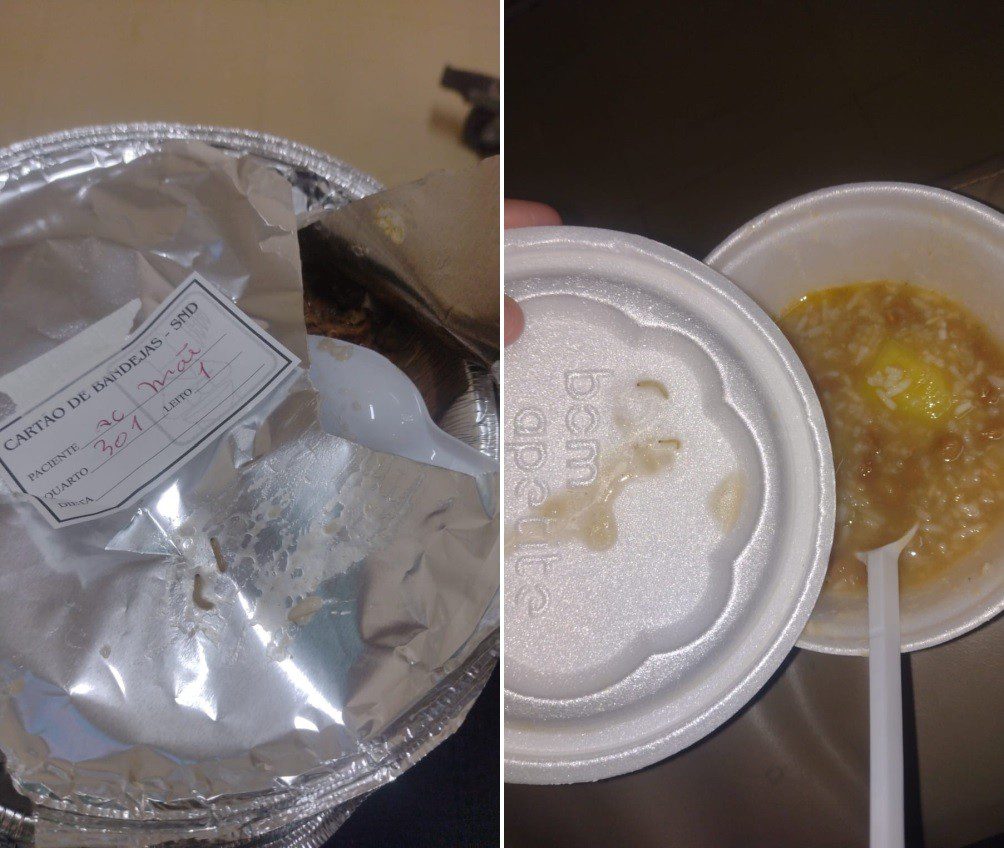 VÍDEO: Mãe de bebê internado afirma ter encontrado larvas na alimentação oferecida por hospital no interior de SP