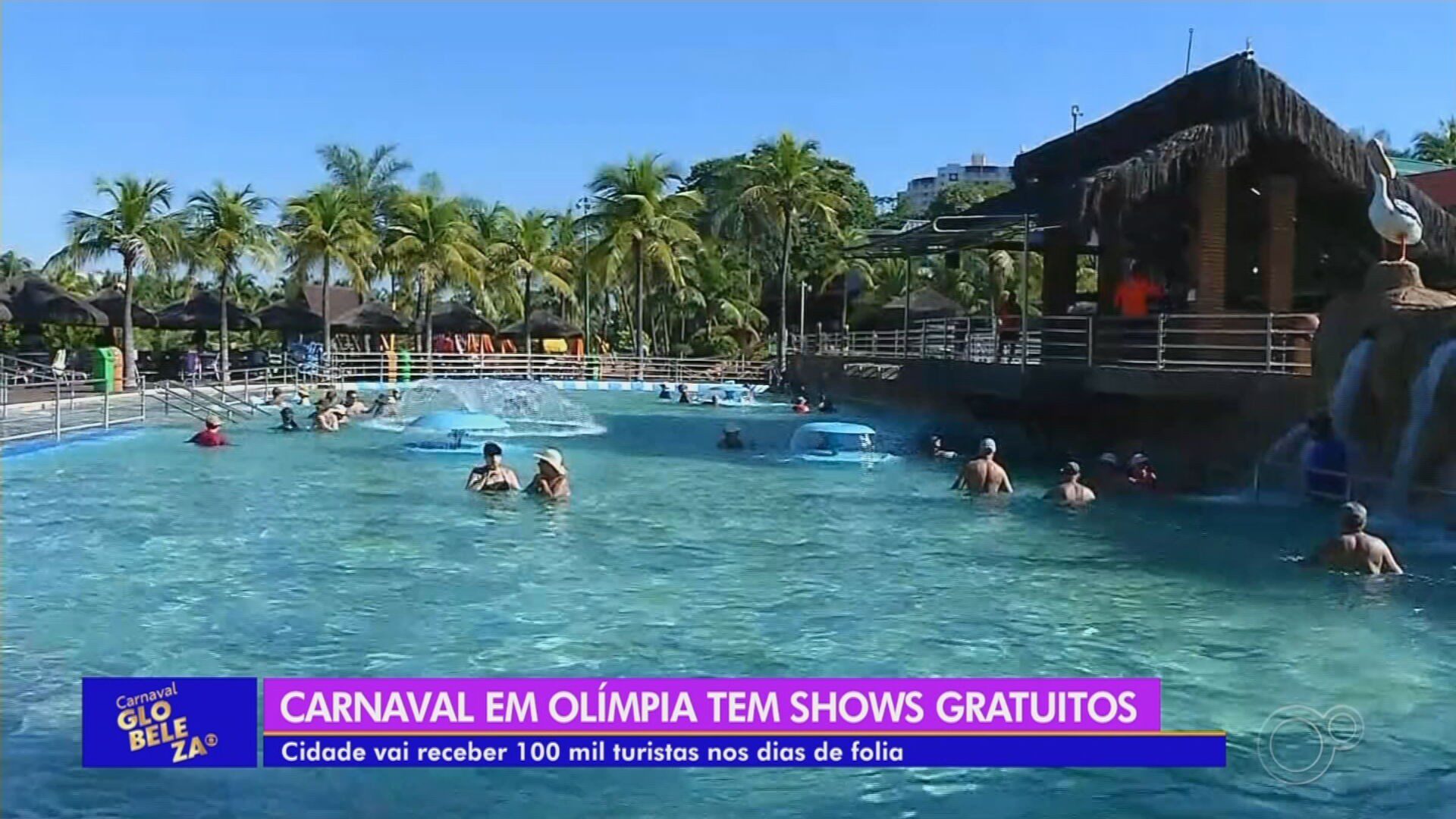 Carnaval atrai mais de 100 mil turistas e agita parques aquáticos em Olímpia