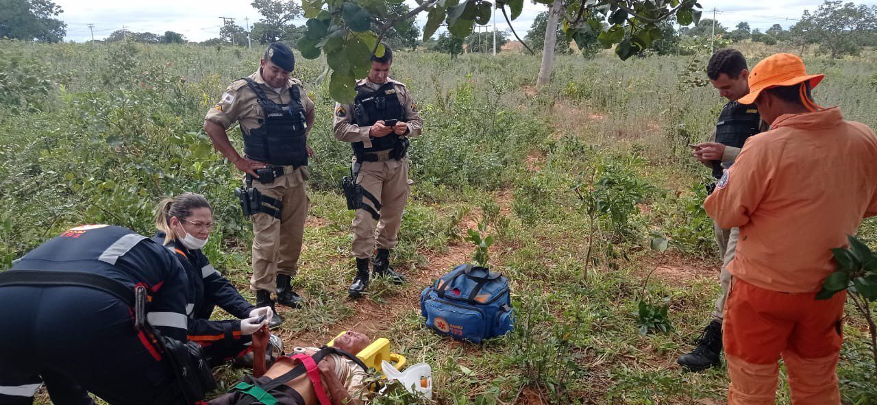 Com a ajuda de cães de resgate, Bombeiros localizam idoso de 77 anos que estava desaparecido há 3 dias