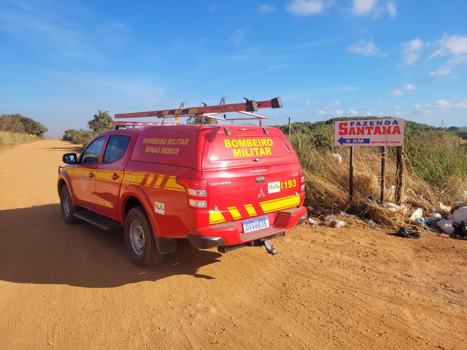 Corpo de Bombeiros entra no 5º dia de buscas por homem que desapareceu às margens da BR-251 em Francisco Sá