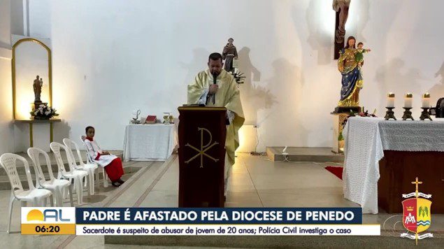 PC instaura inquérito para apurar denúncia de assédio sexual contra padre em Penedo