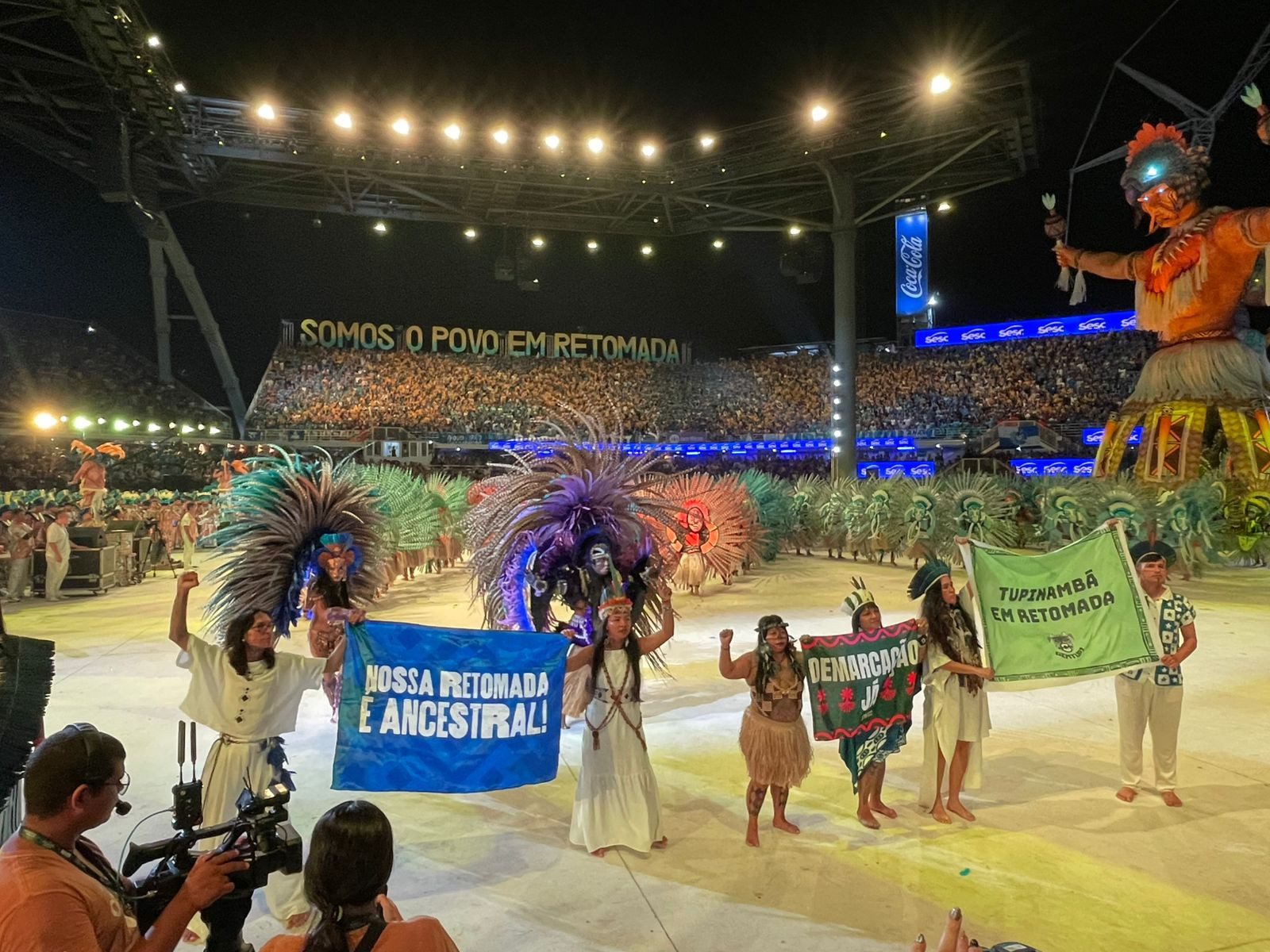 ‘Demarcação já’: Caprichoso leva luta dos Tupinambá ao Bumbódromo em 2025