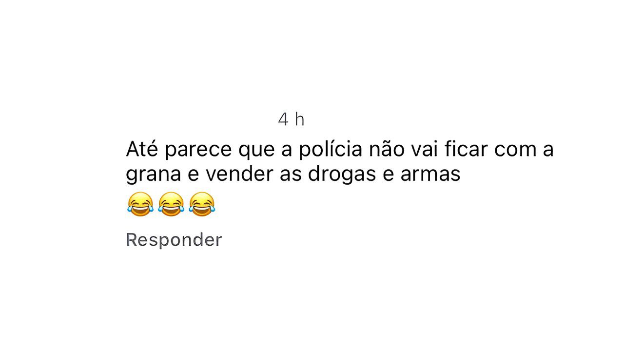 Jovem é presa em MG após difamar polícia em comentário nas redes sociais: ‘Vai ficar com a grana e vender as drogas e as armas’