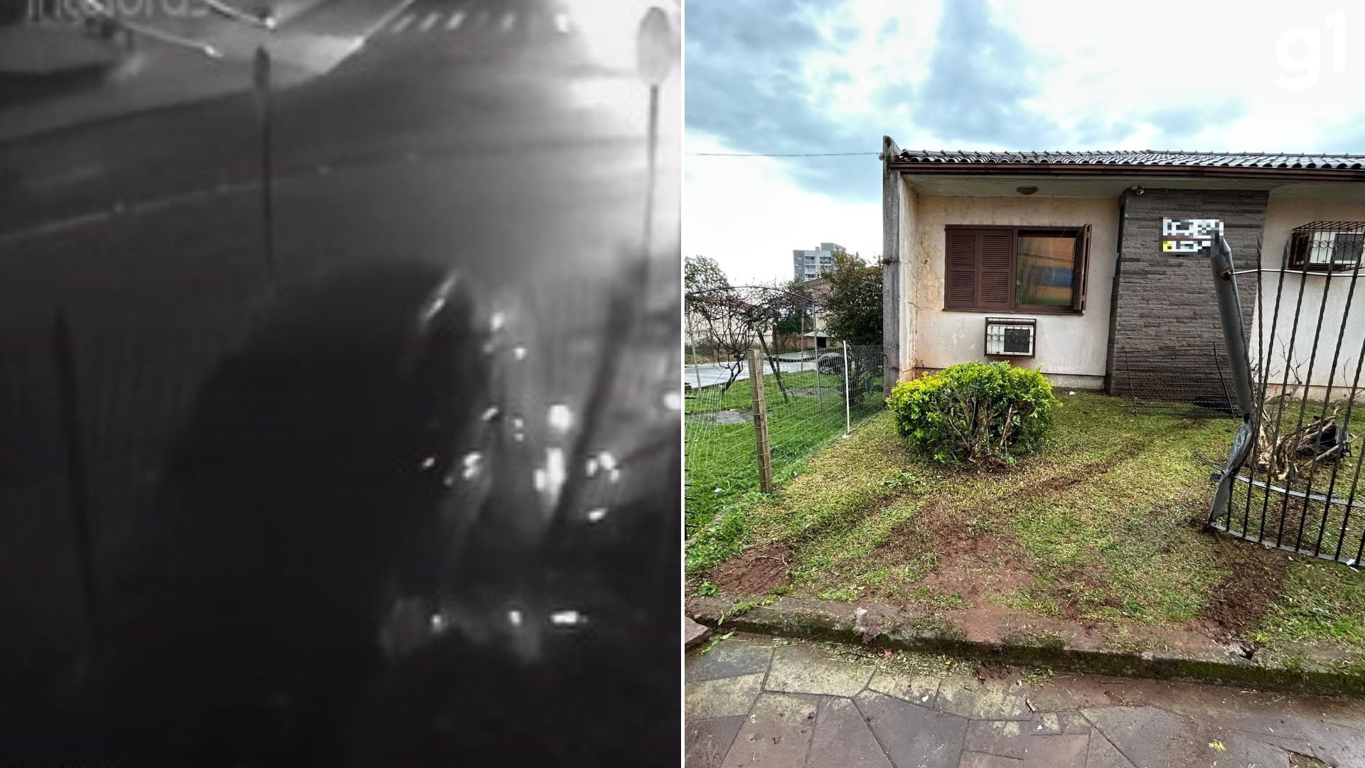 VÍDEO: motorista bate carro contra portão de casa e invade pátio no RS, diz polícia