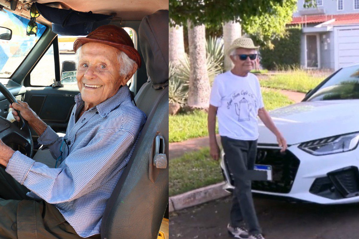 Idoso de 102 anos renova habilitação e se torna o motorista mais antigo de MS: ‘Não posso parar’