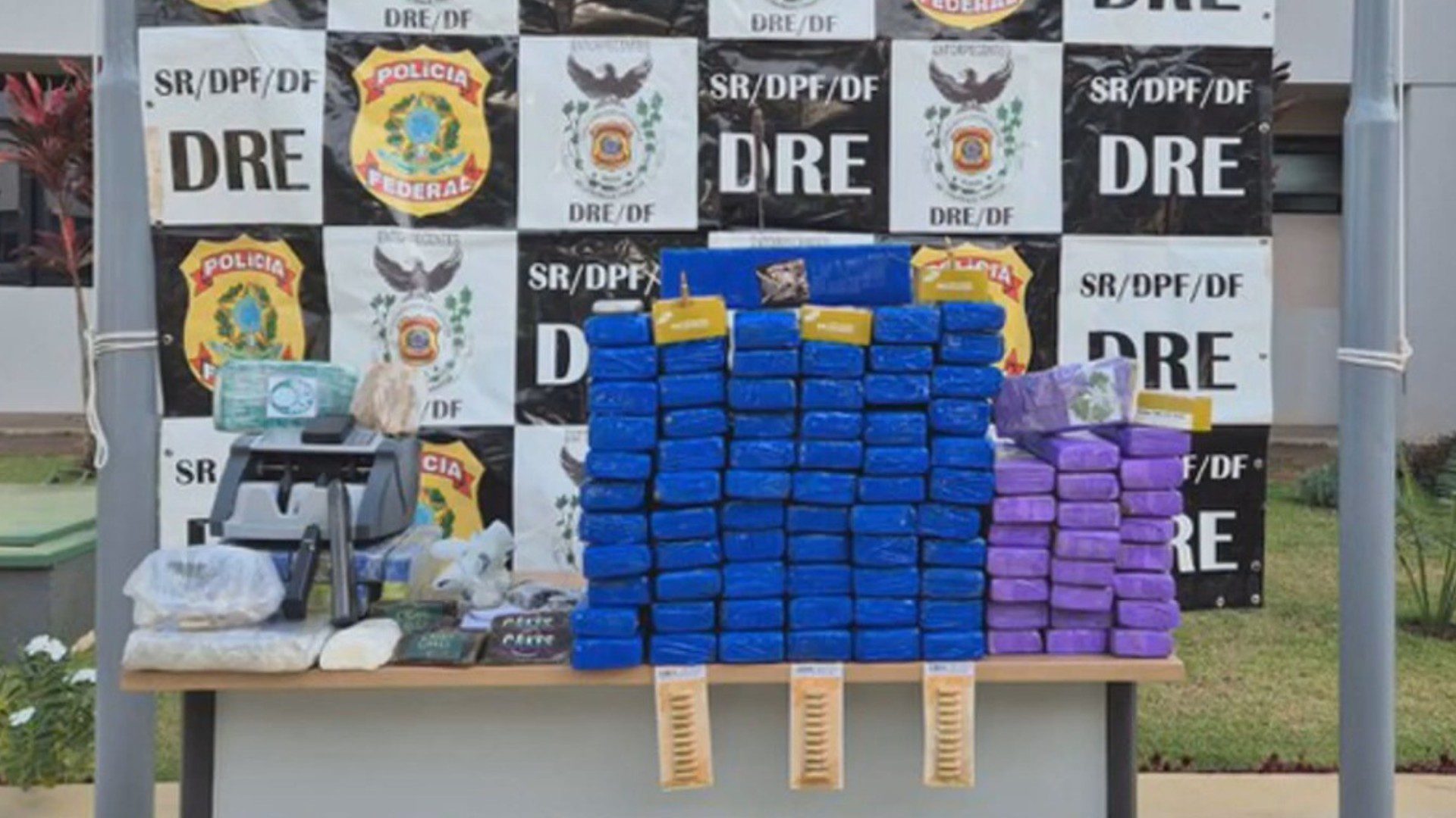 Polícia Federal apreende armas e 100kg de drogas em casa no Guará; suspeito foi preso em flagrante