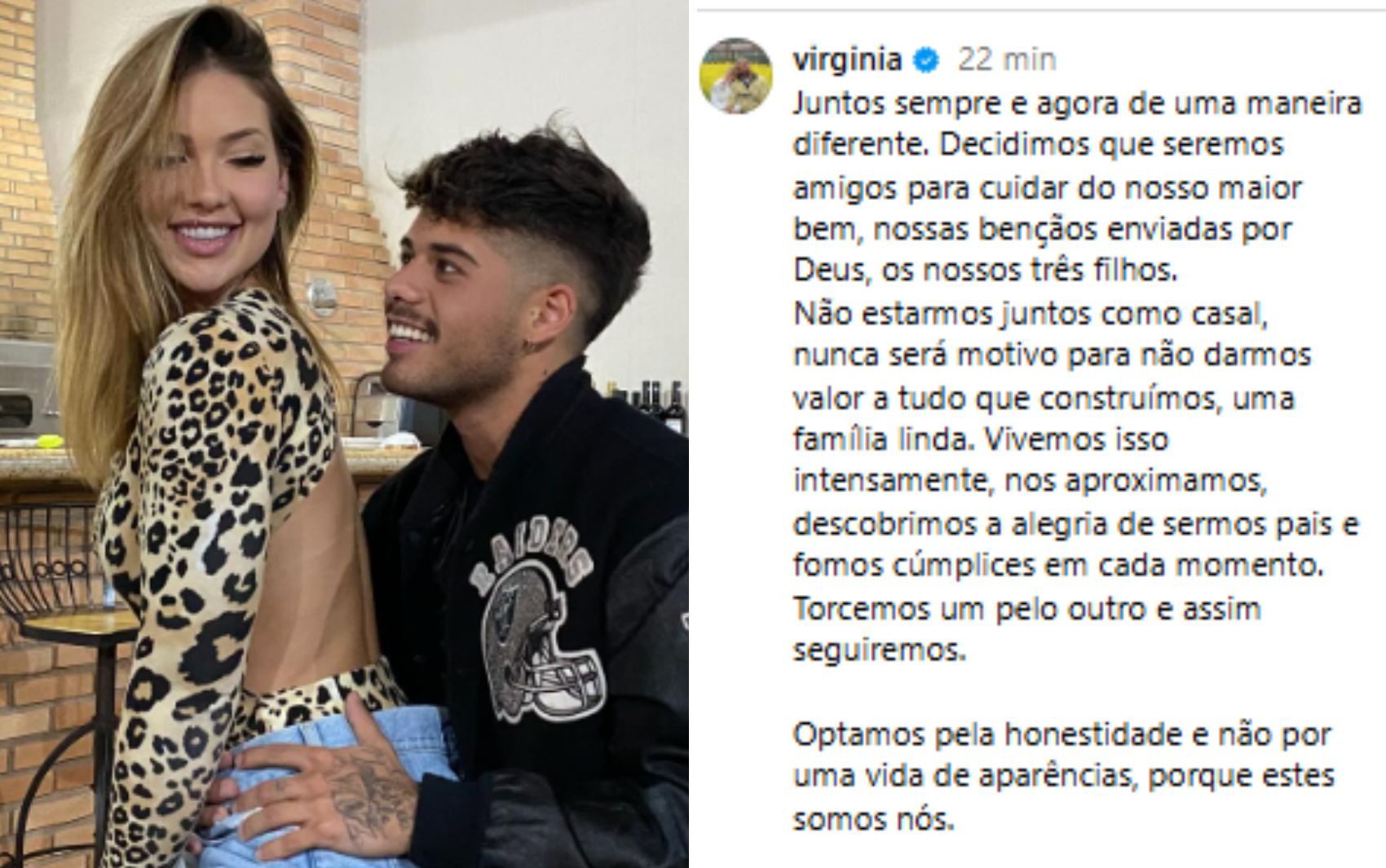 Zé Felipe inicia processo de divórcio após separação de Virginia