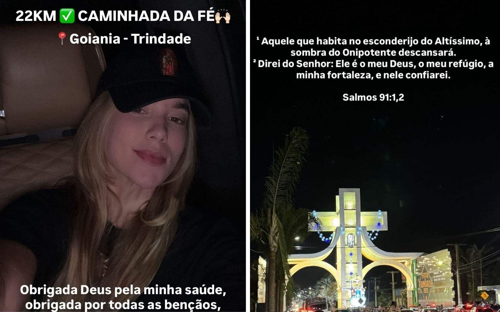 Virginia caminha de Goiânia a Trindade em romaria do Divino Pai Eterno; vídeo